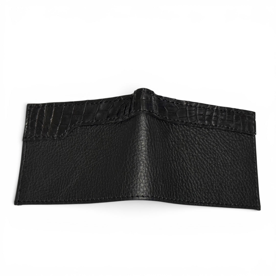 Cartera de piel vacuno & cocodrilo
