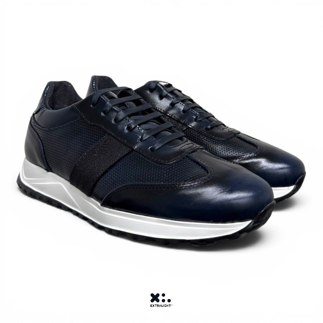 sneaker carson- piel Mantarraya bleu intense extralight