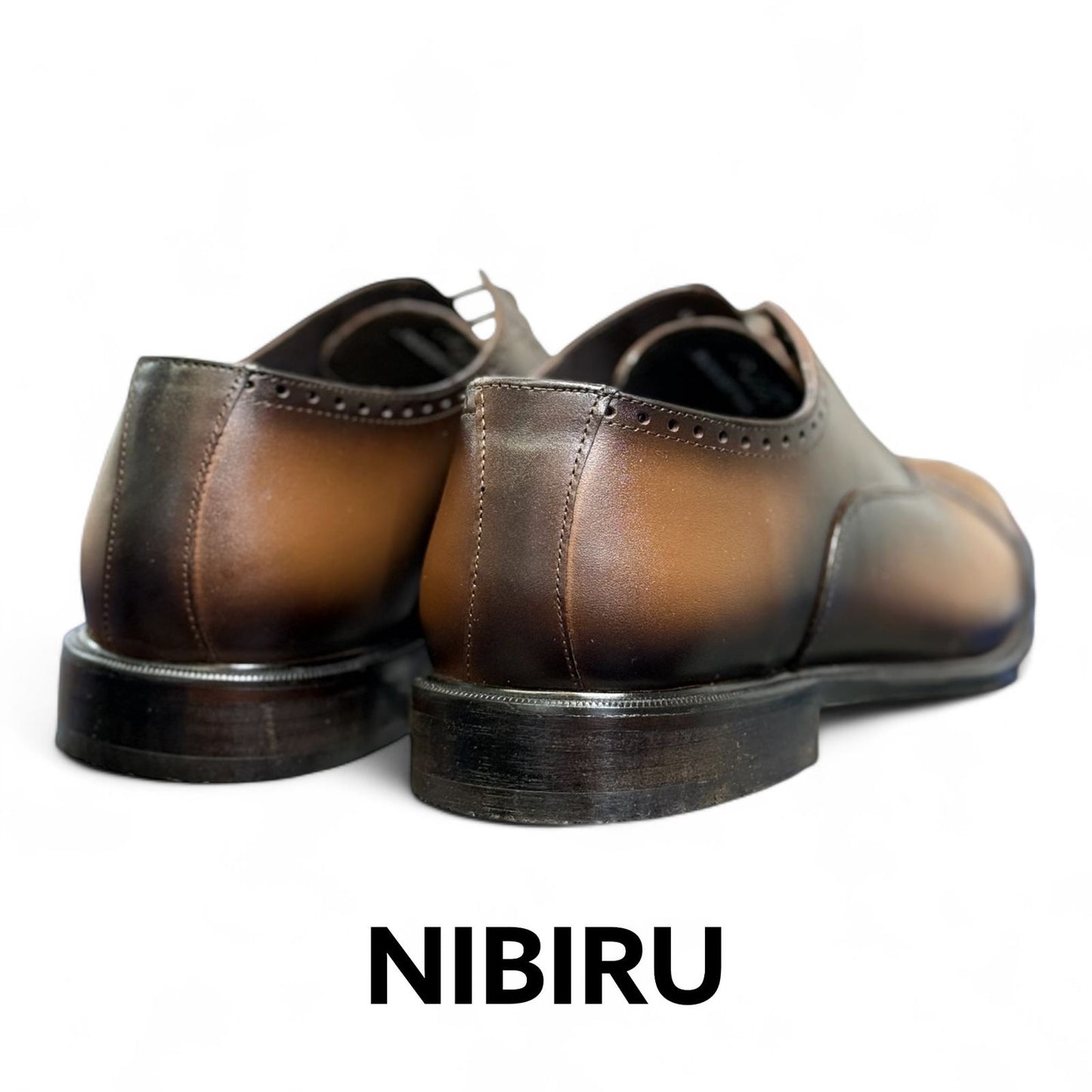 Zapato de piel galeano moka sombra