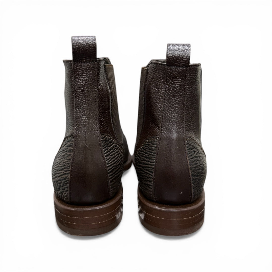 Botines de piel café / piel tiburón mod smith wesson