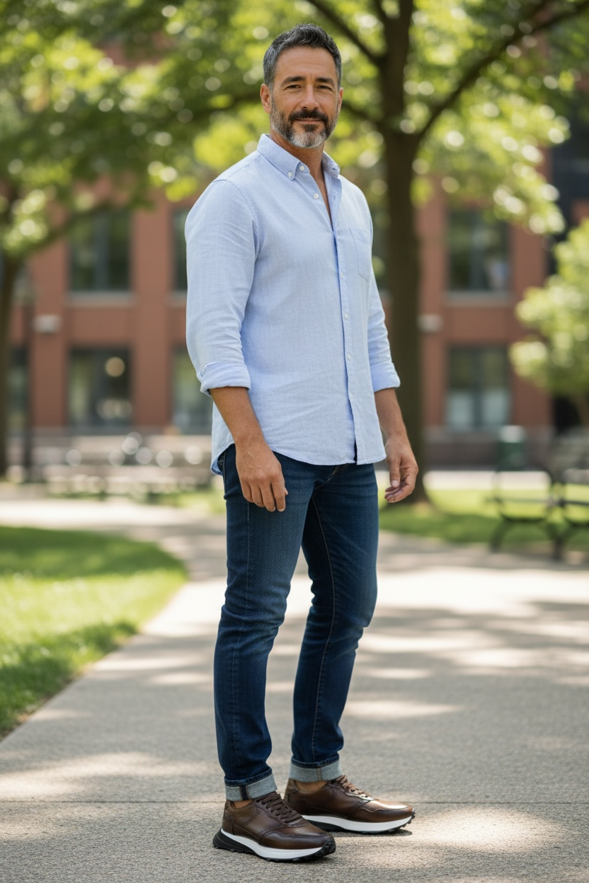 SNEAKER 20K10 WHISKEY - piel extralight