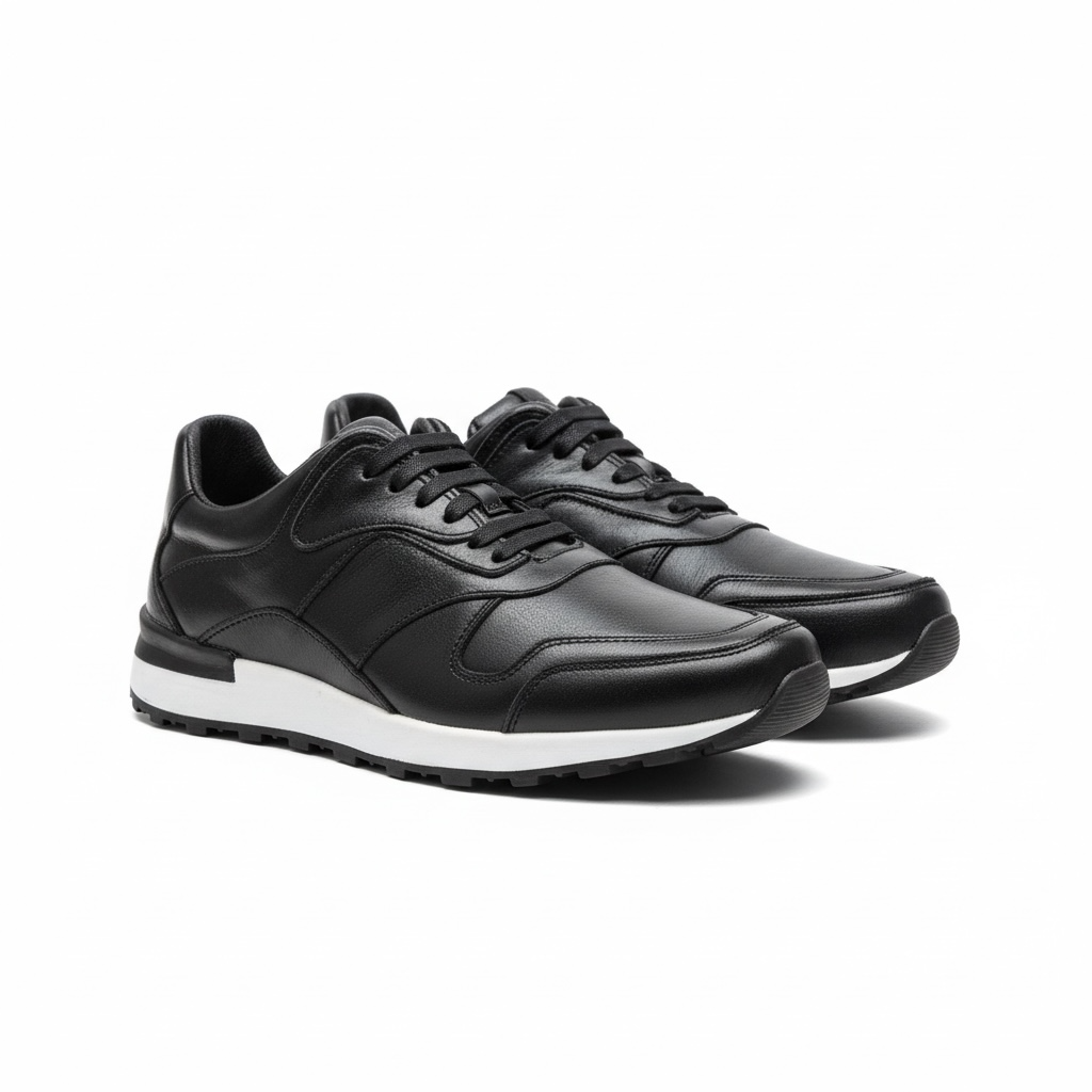 Tenis de piel 6030 - Pull negro