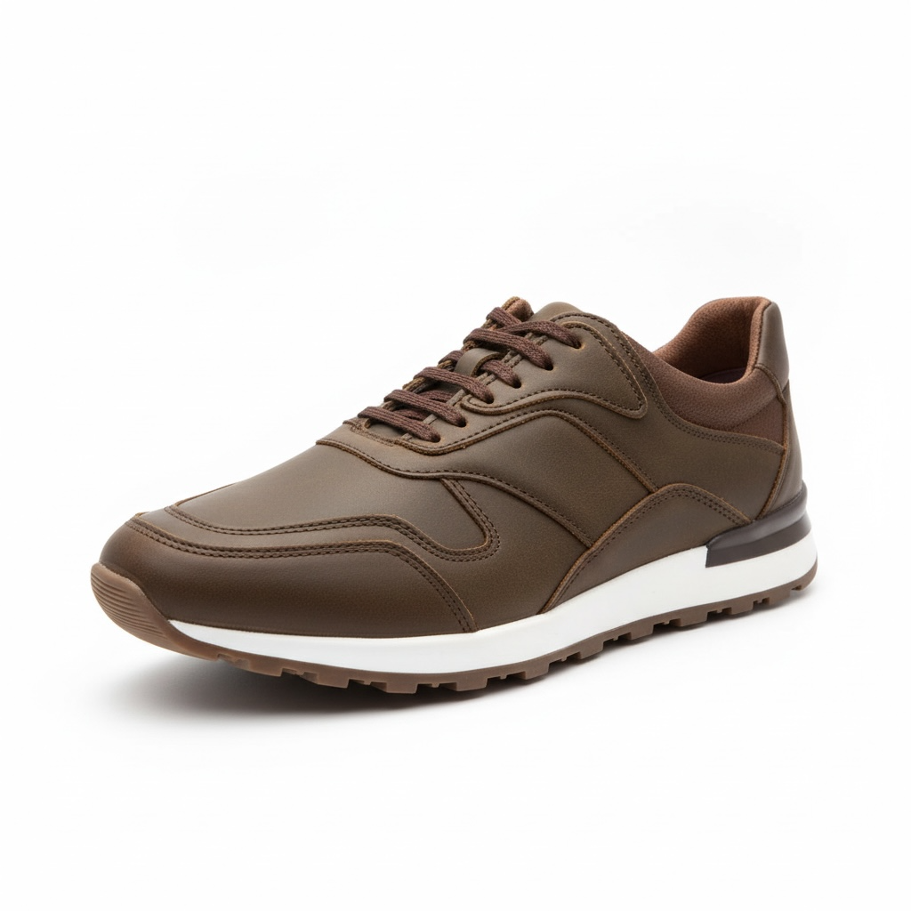 Tenís de piel 6030 - café montana
