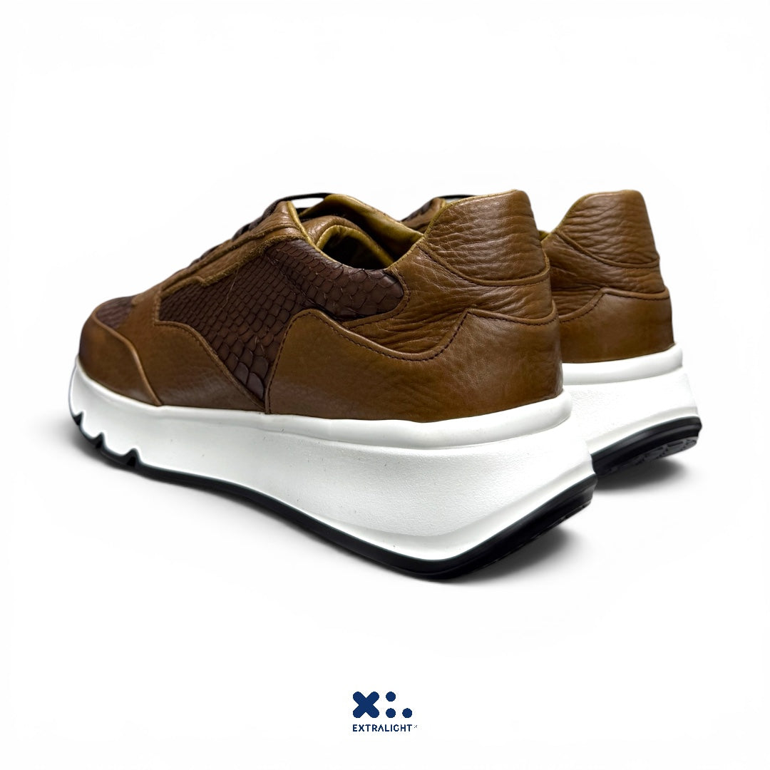sneaker fendo - piel venado /piel Python latte Extralight®