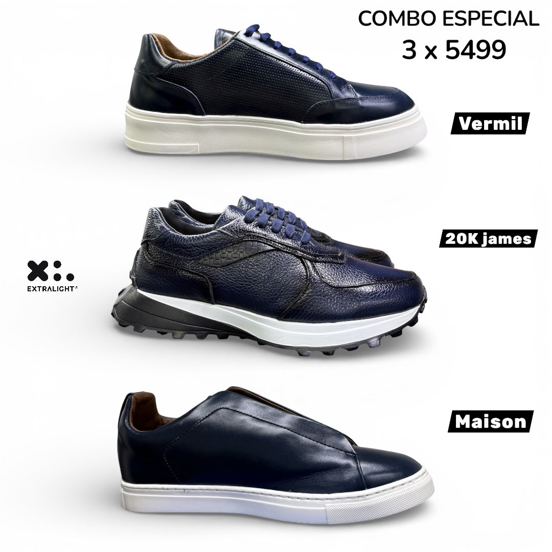 Color Box 3 colecciones 3 Sneakers piel maison vermil 20k