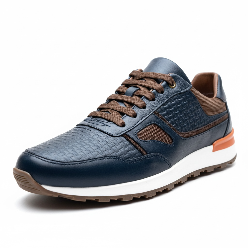 Tenís de piel 6034 - azul napa