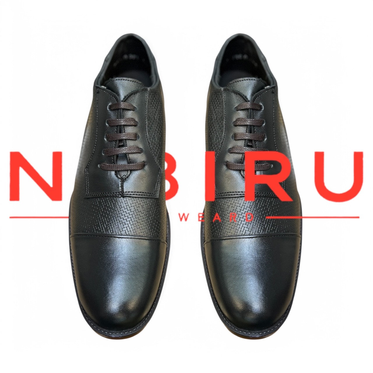 zapatos de piel napa en color negro mod 3001