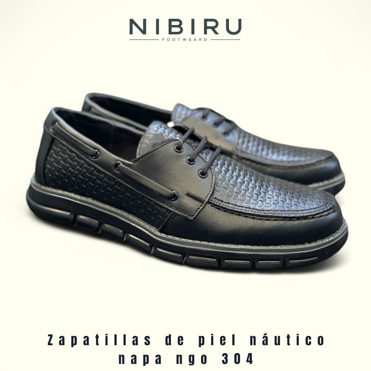 zapatos de piel negro napa petatillo grabado suela ultraligera mod 304