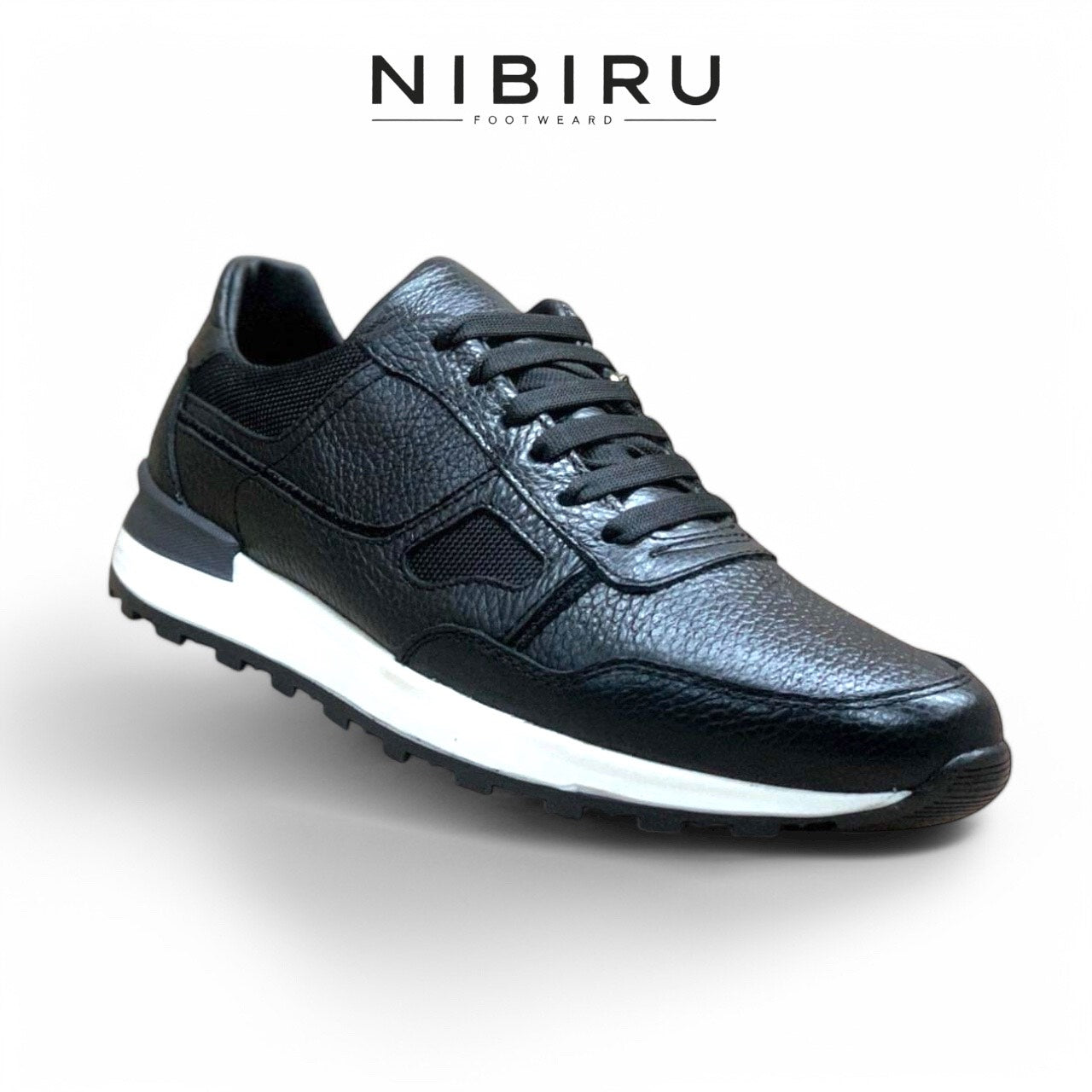 tenis de piel 6034 - flother negro