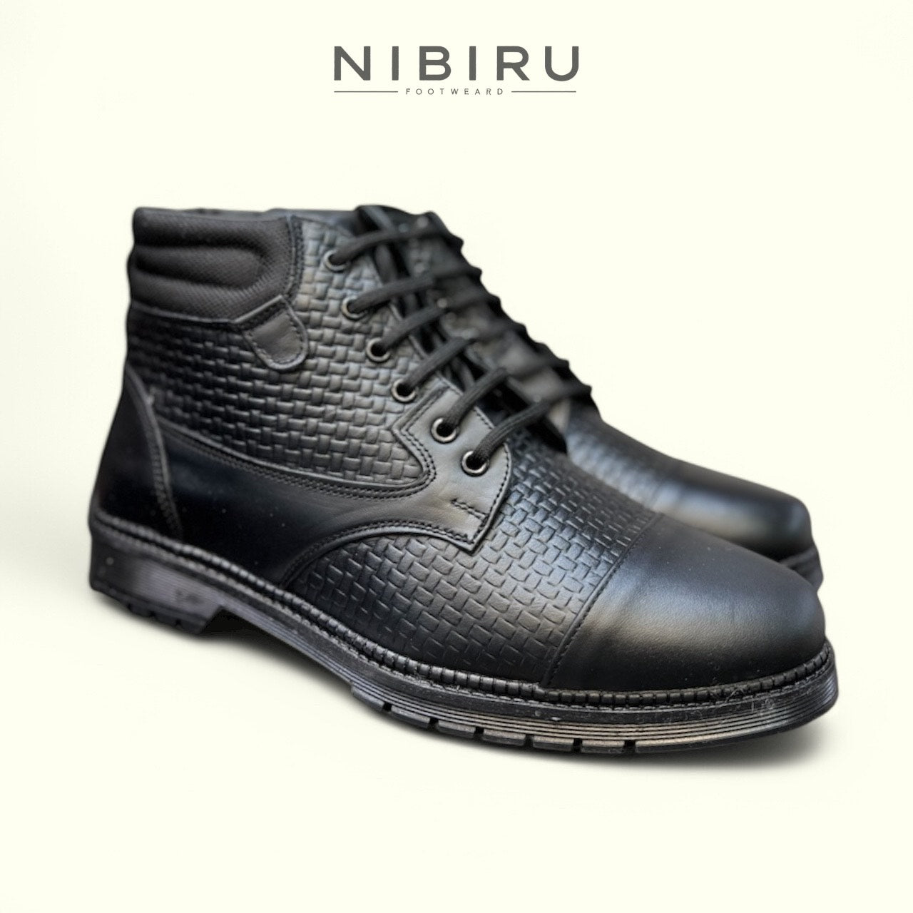 Botines de piel napa mod scalony petatillo grabado