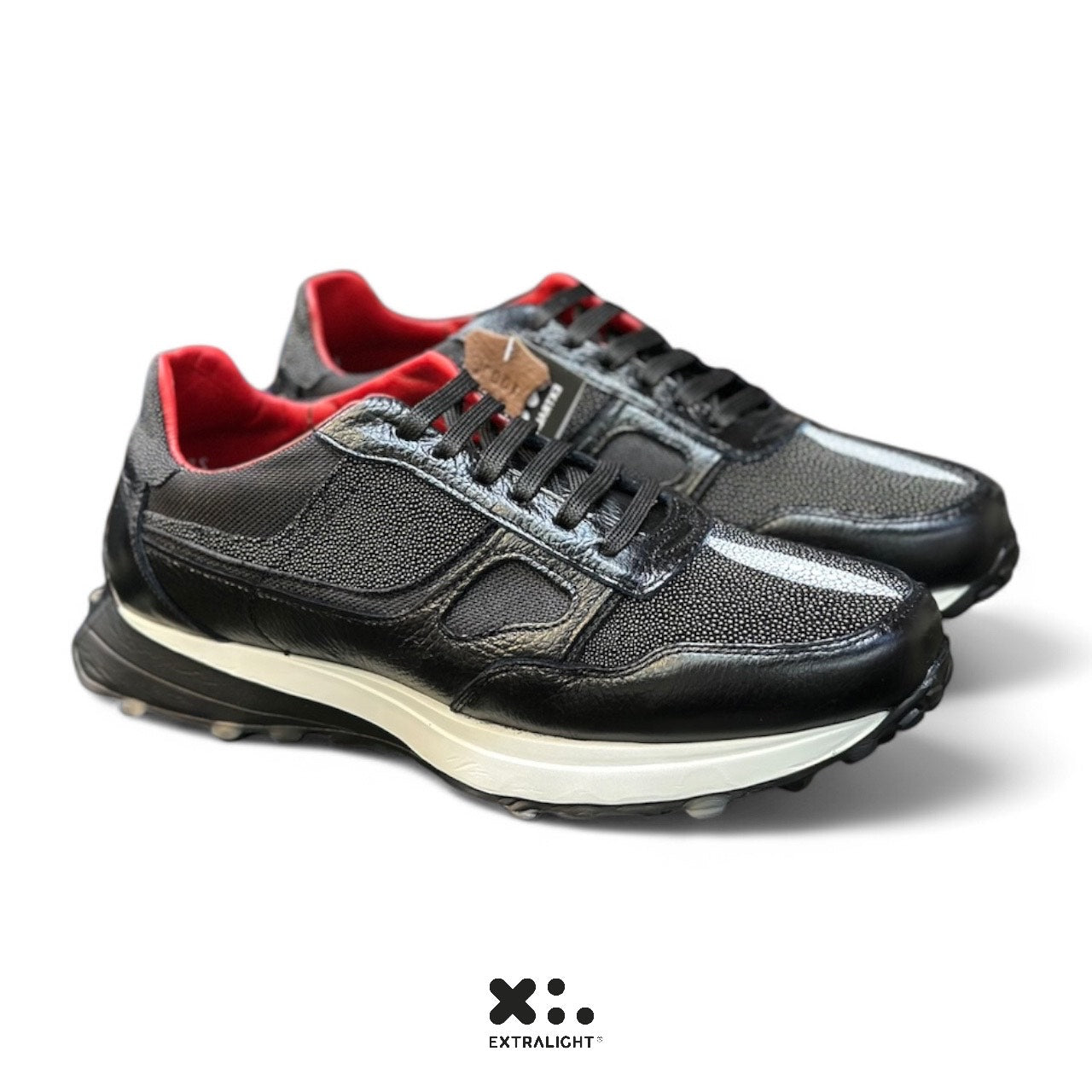 sneakers de piel venado / piel legitima mantarraya diamante 20k64 extralight