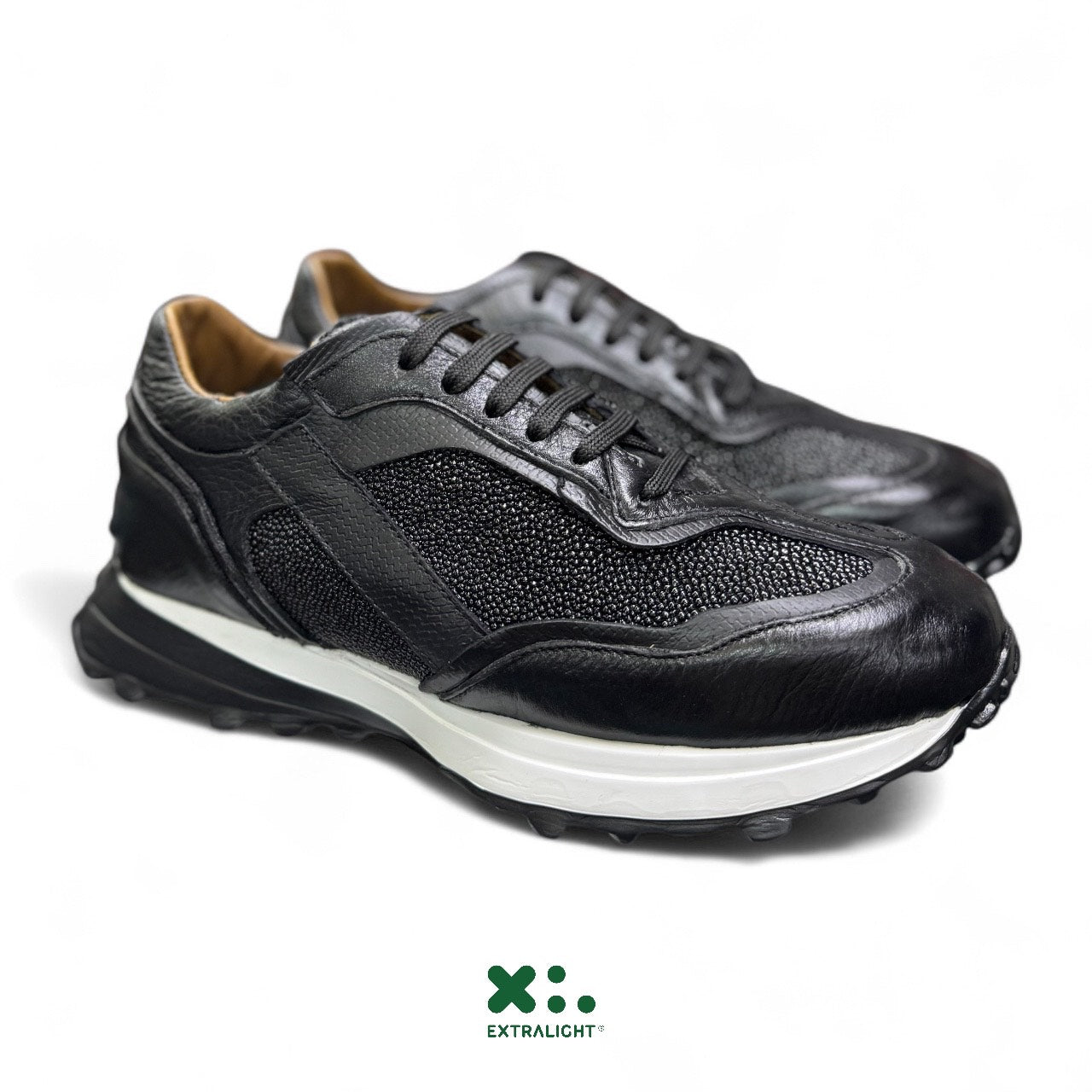 sneaker de piel venado / piel mantarraya legitima 20k11 extralight