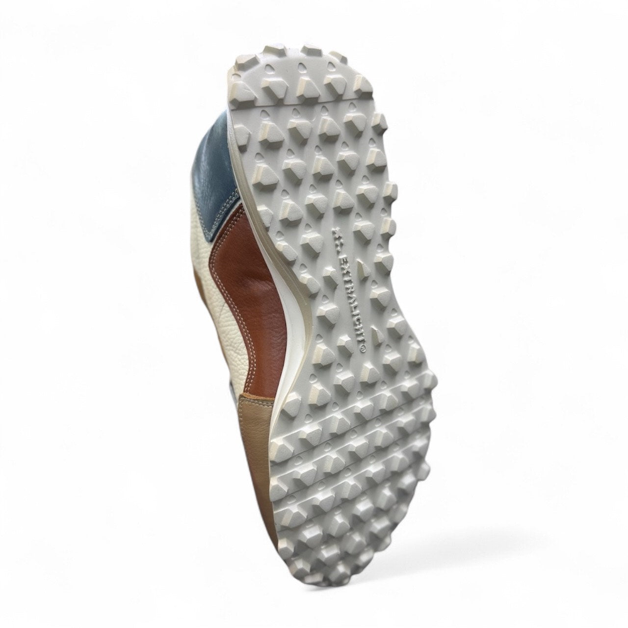 sneakers de piel bear latte / tabaco / azul cafe extralight 20k99