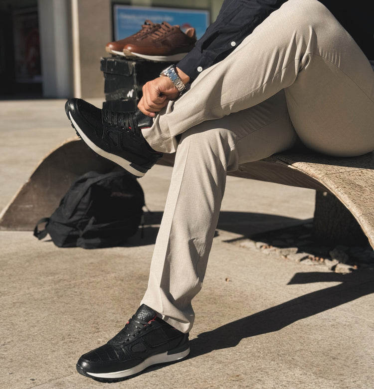 ZAPATO-TENIS DE PIEL CASUAL / FORMAL