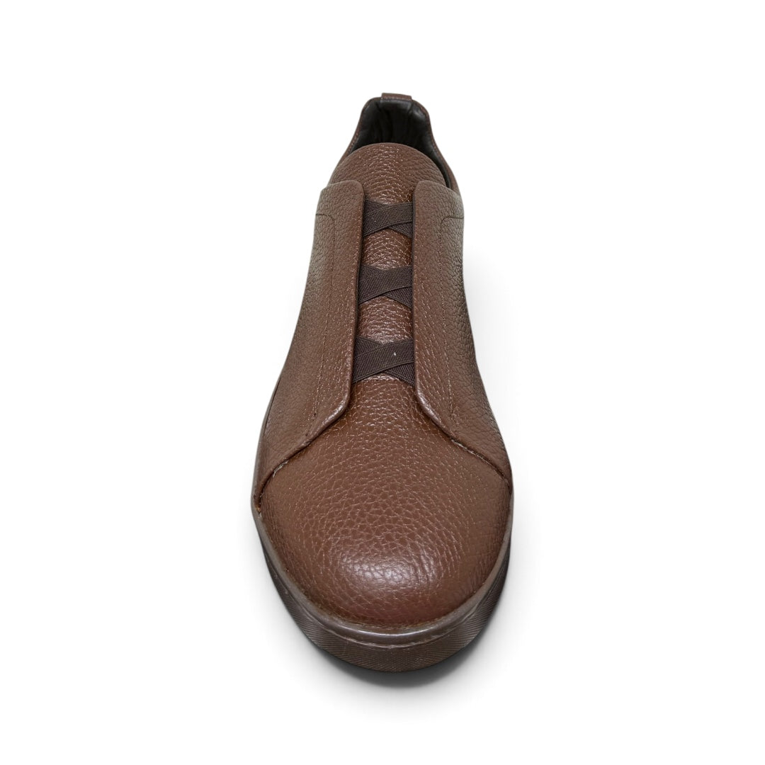 MACRINO- piel venado Shedron lustrado
