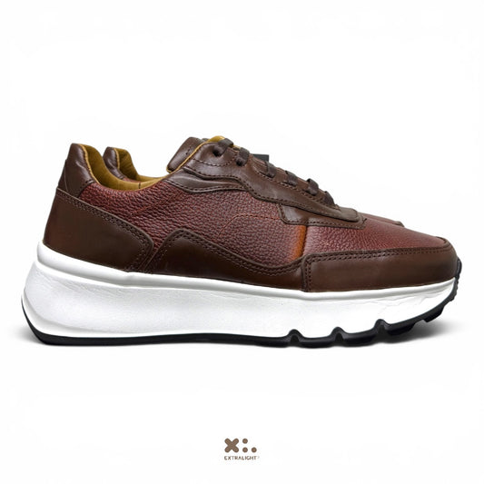 sneaker bronx- piel wiskey venado  Extralight®