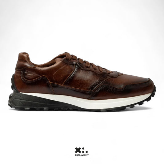 sneaker de piel pull up cognac 20k10 extralight