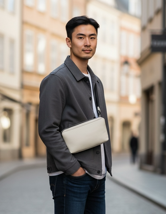 Crossbody de piel moltisanti flother lino