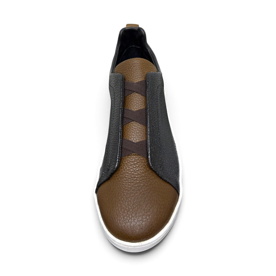 MACRINO- piel venado black caoba