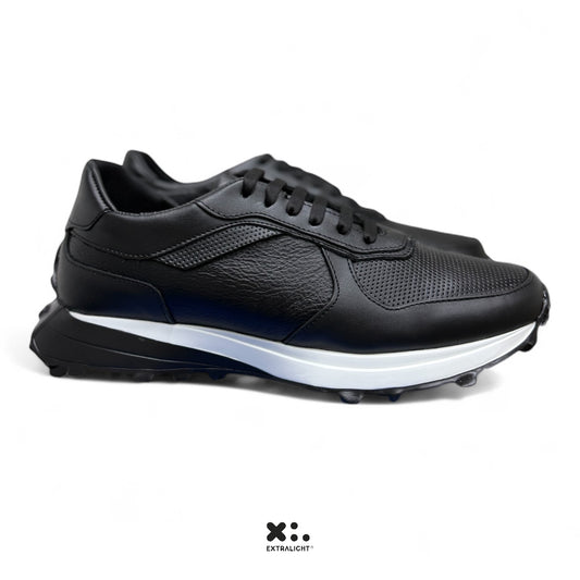 sneaker de piel negro venado 20k 15 extralight