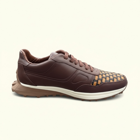 Tenis de piel 6034 - tejido artesanal