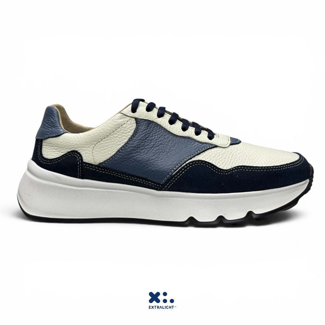 sneaker ralph - piel venado paleta azul Extralight®