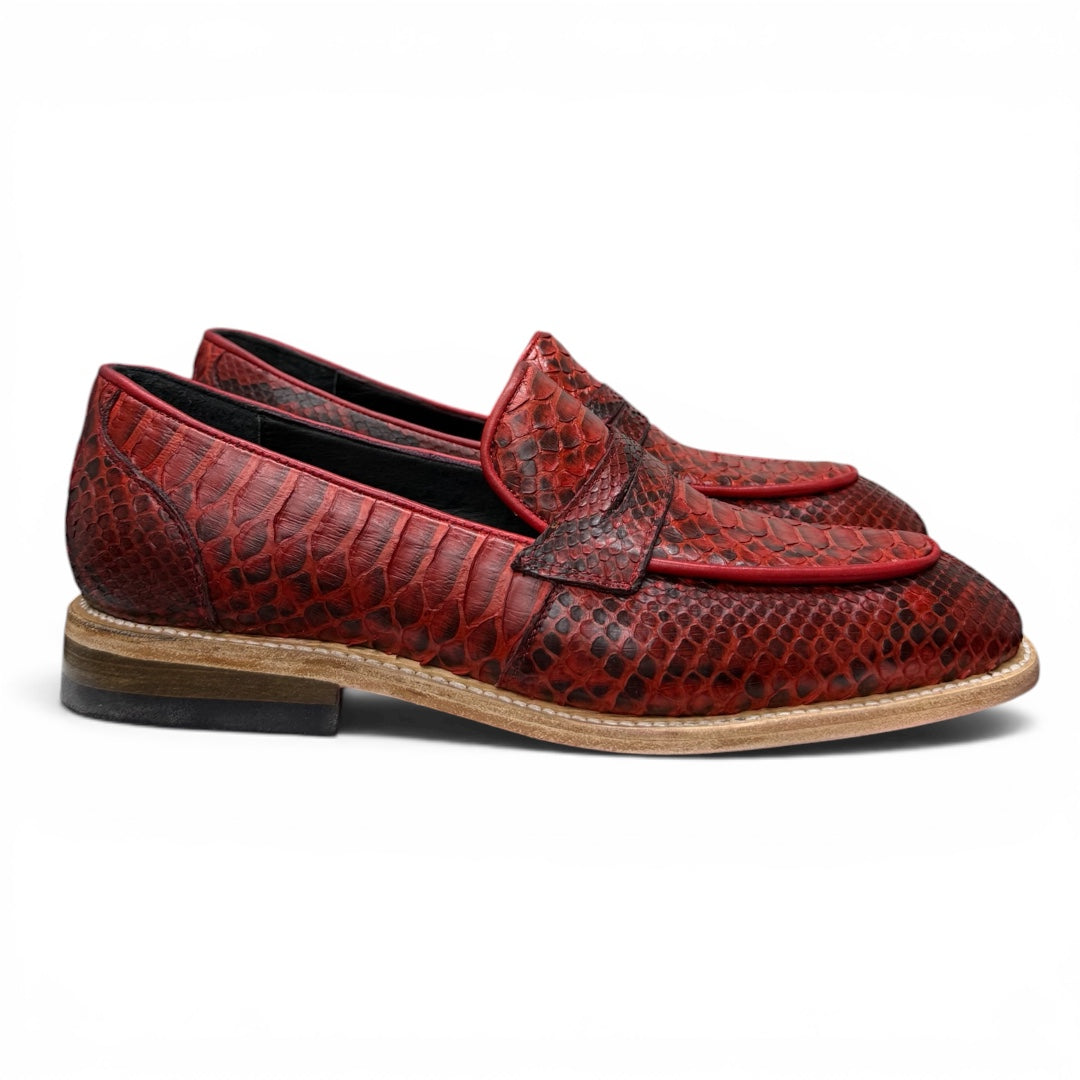 Loafers carmayn piel pyton cherry full