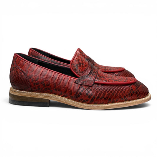 Loafers carmayn piel pyton cherry full