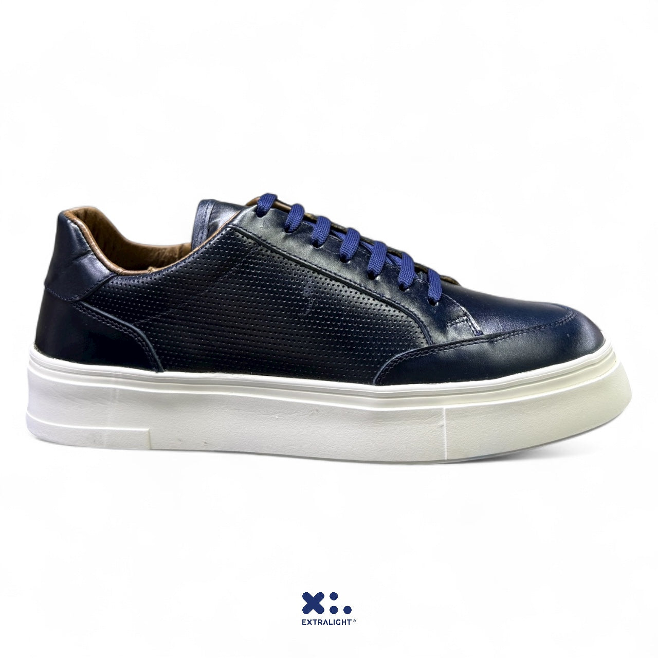 sneaker de piel pull up blue demon 16k vermil extralight