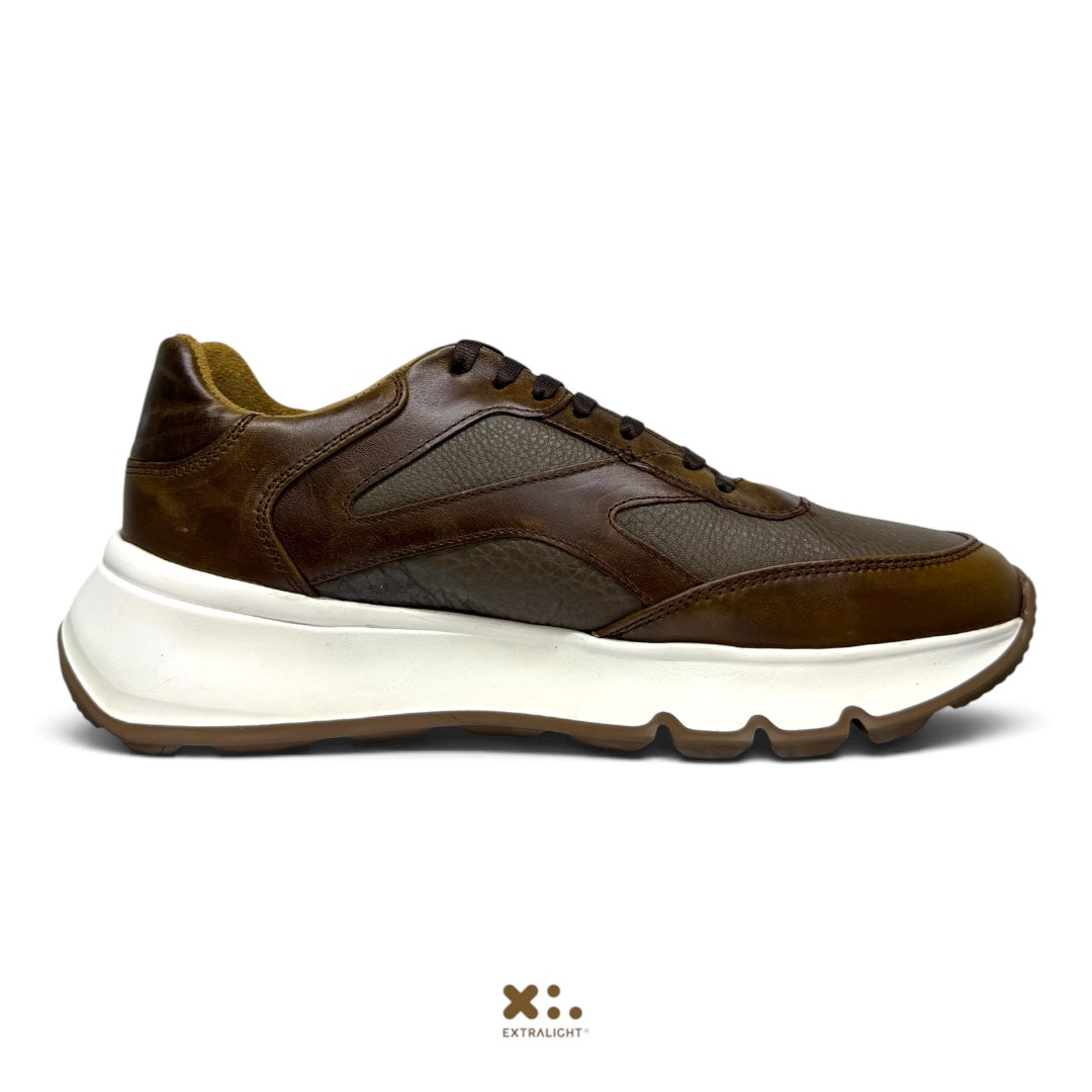 sneaker blade - piel tabaco vacuno /venado Extralight®