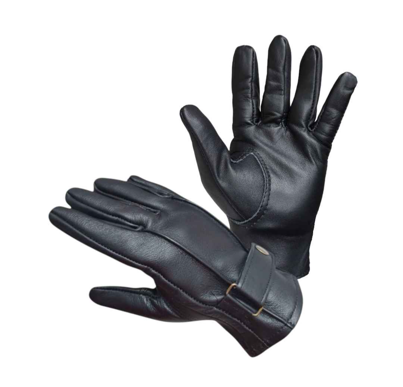 guantes de piel legante • negro cabra