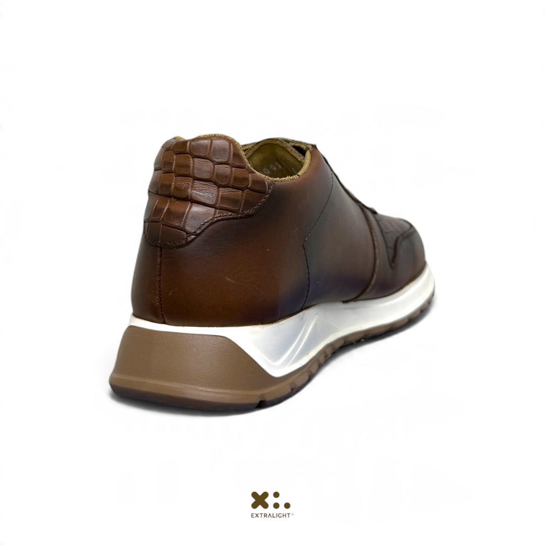 sneaker vito- piel vac/alligator skin printwhiskey madero extralight