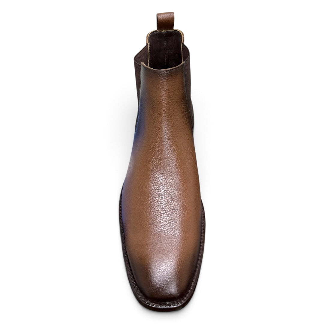 Botines de piel cognac / piel alligator mod smith wesson