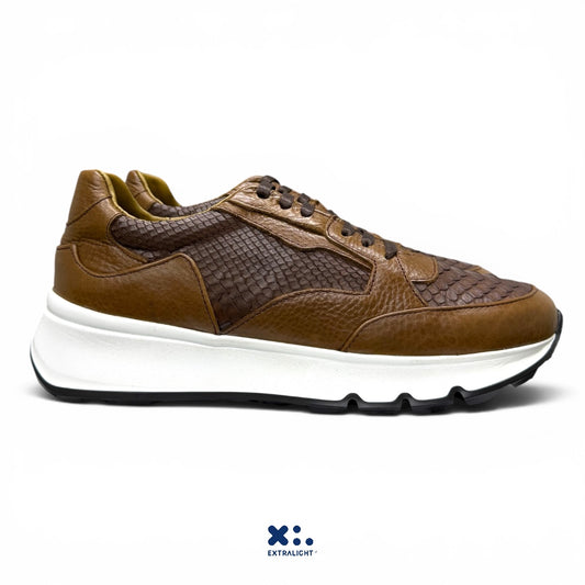 sneaker fendo - piel venado  /piel Python latte Extralight®