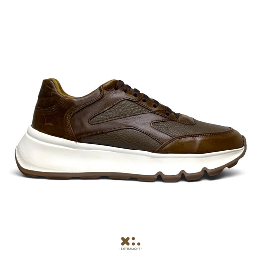 sneaker blade - piel tabaco vacuno /venado Extralight®