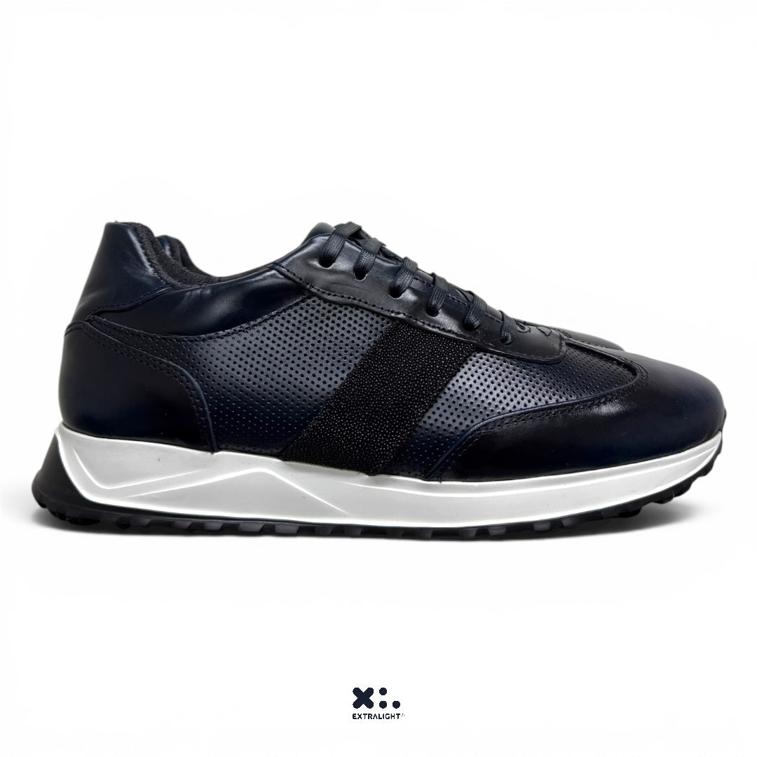 sneaker carson- piel Mantarraya bleu intense extralight