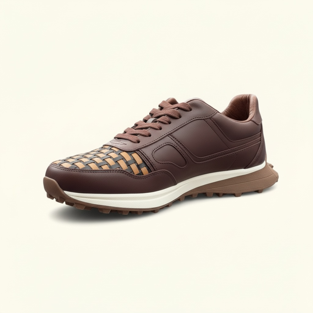 Tenis de piel 6034 - tejido artesanal