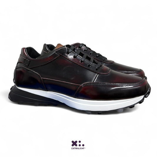 sneaker de piel camaleón Black cherry 20k extralight