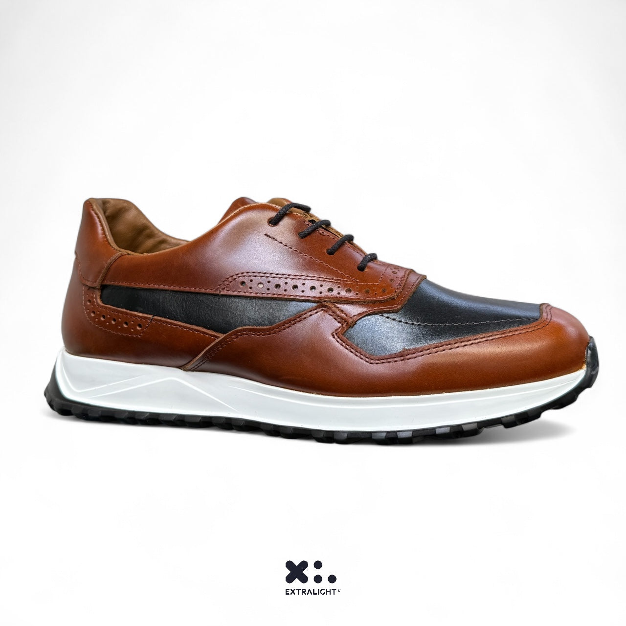 sneaker bostoni - coñac / black extralight