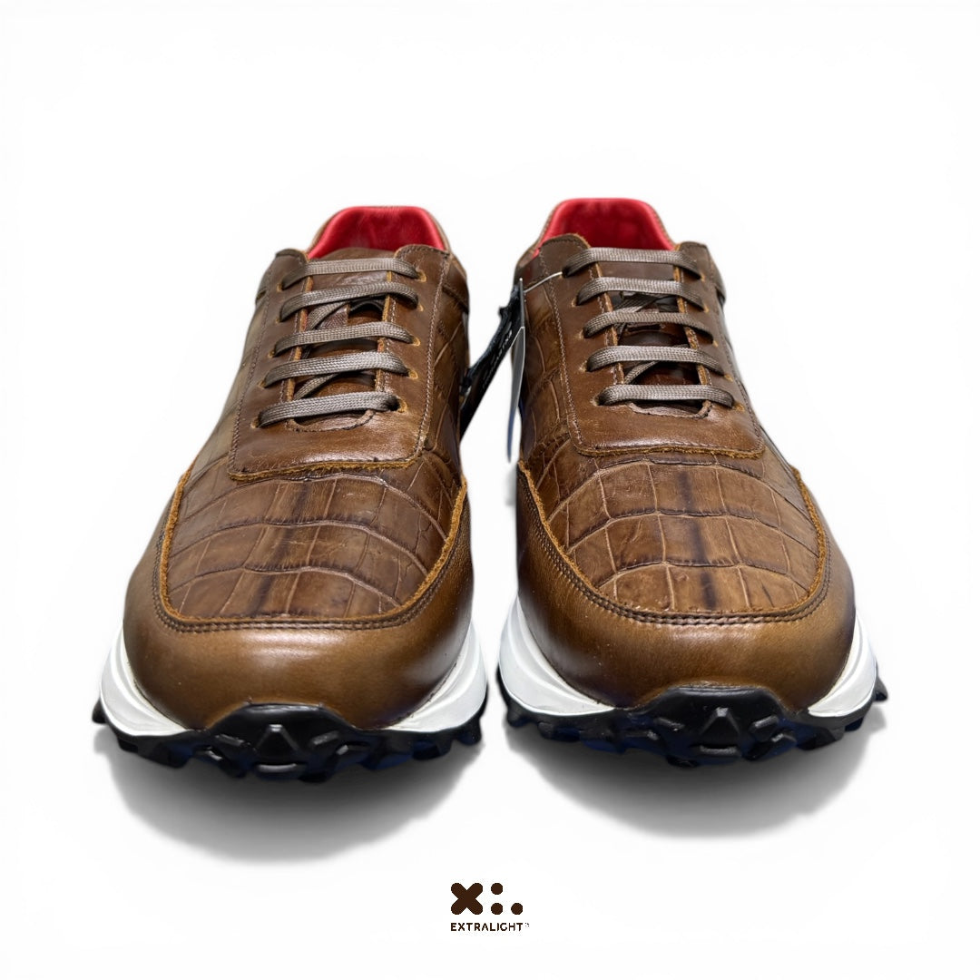 Sneaker 20K alligator cognac extralight®