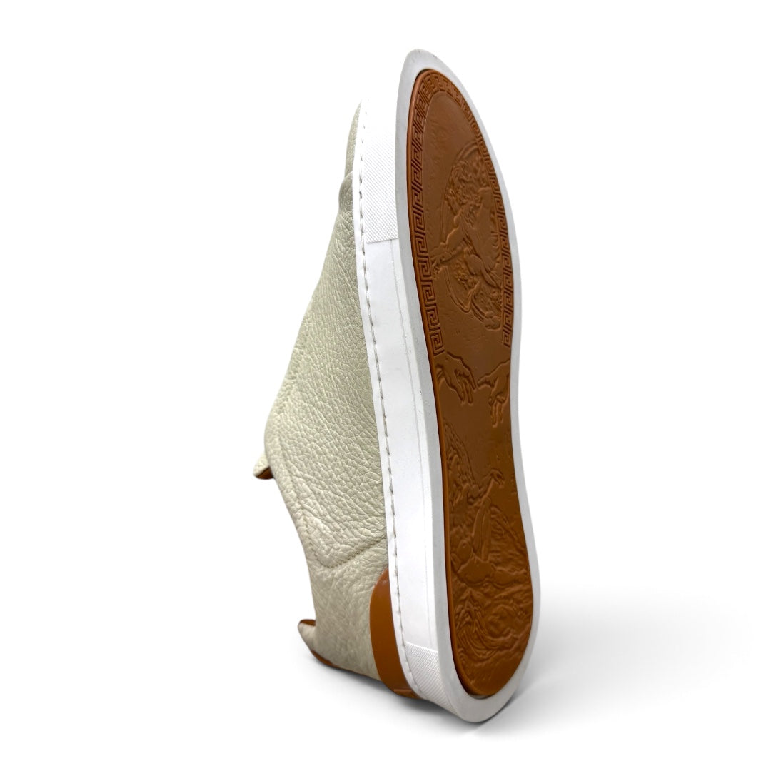 MACRINO- piel venado cream naranja hermes