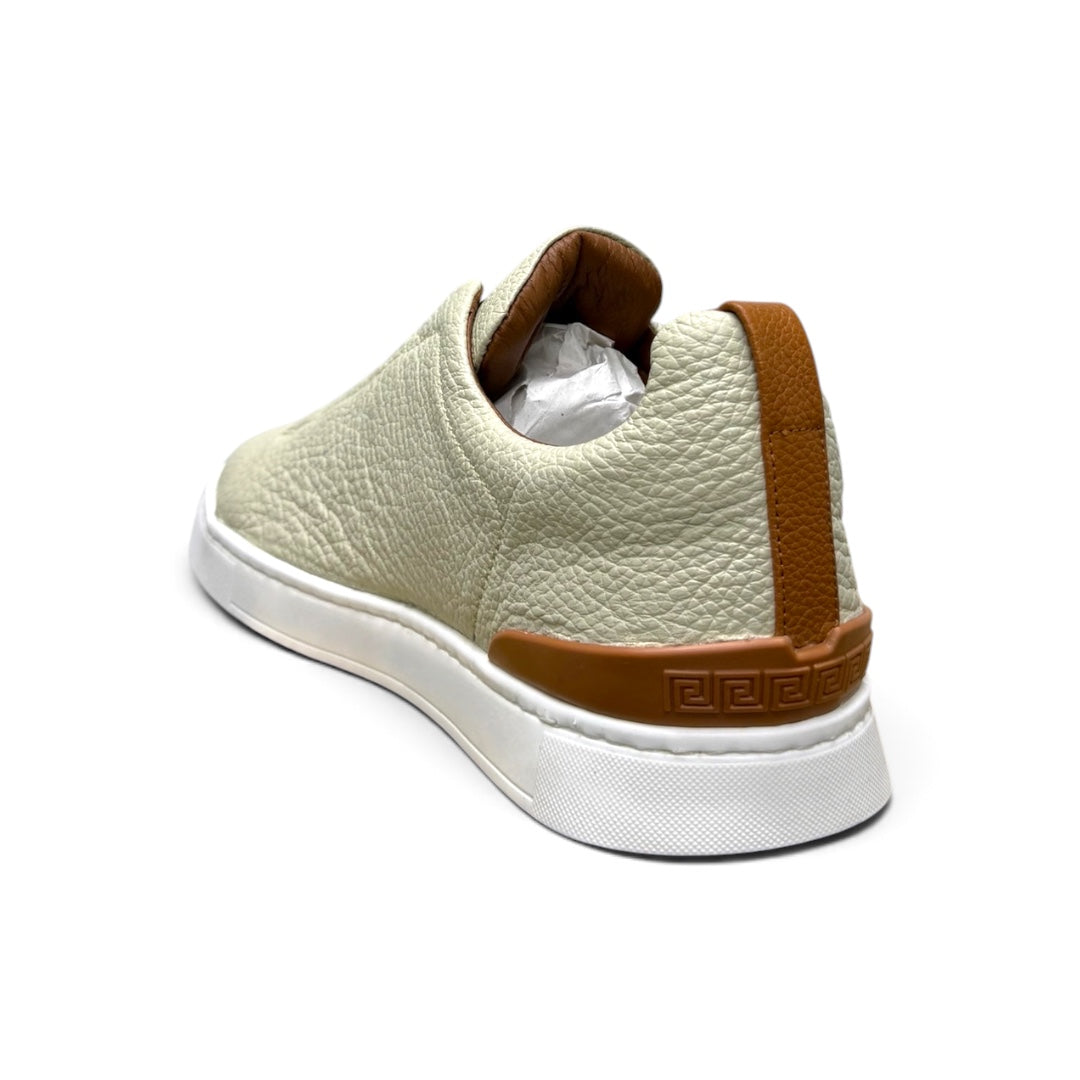 MACRINO- piel venado cream naranja hermes