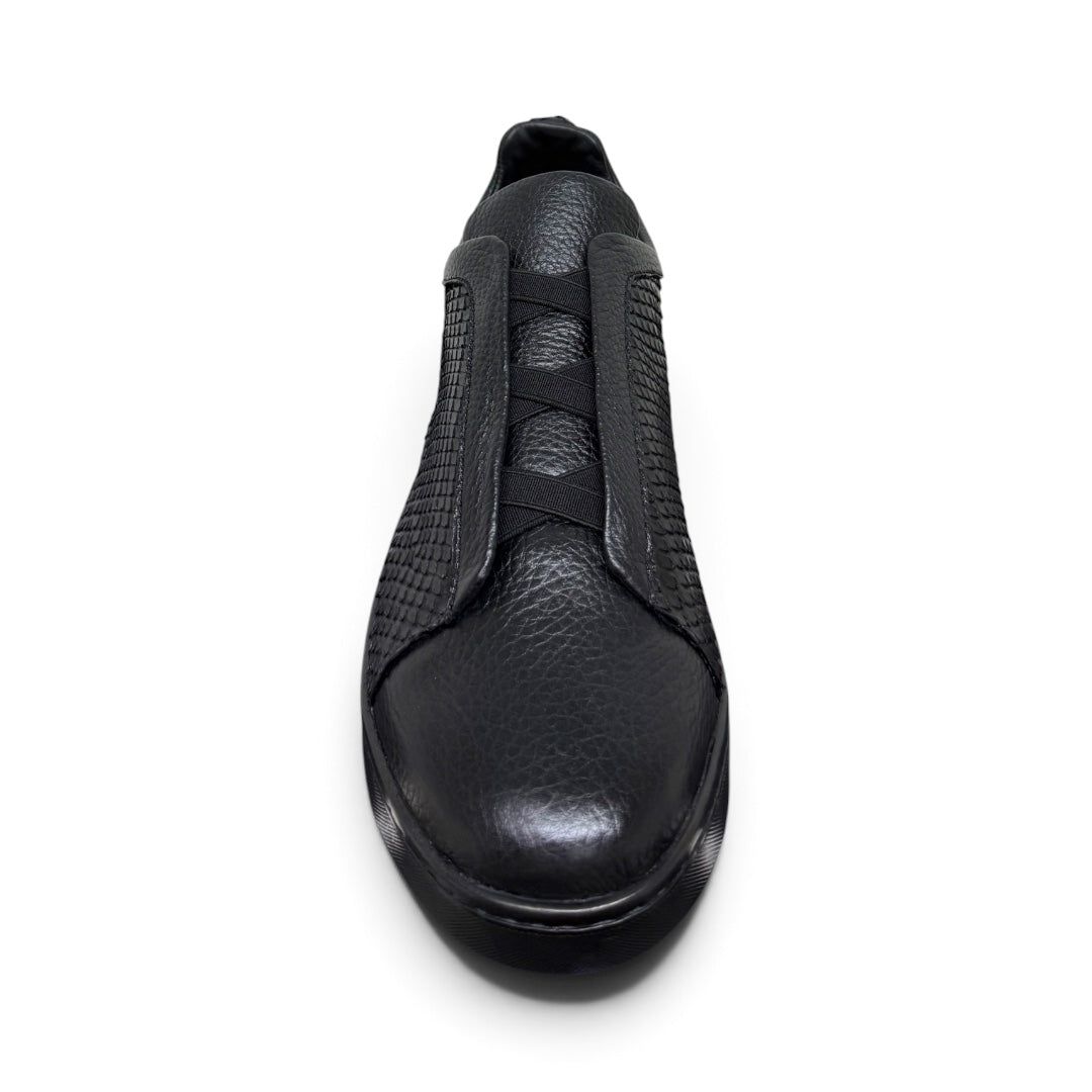 MACRINO BAT - piel venado / pyton legit total blvck