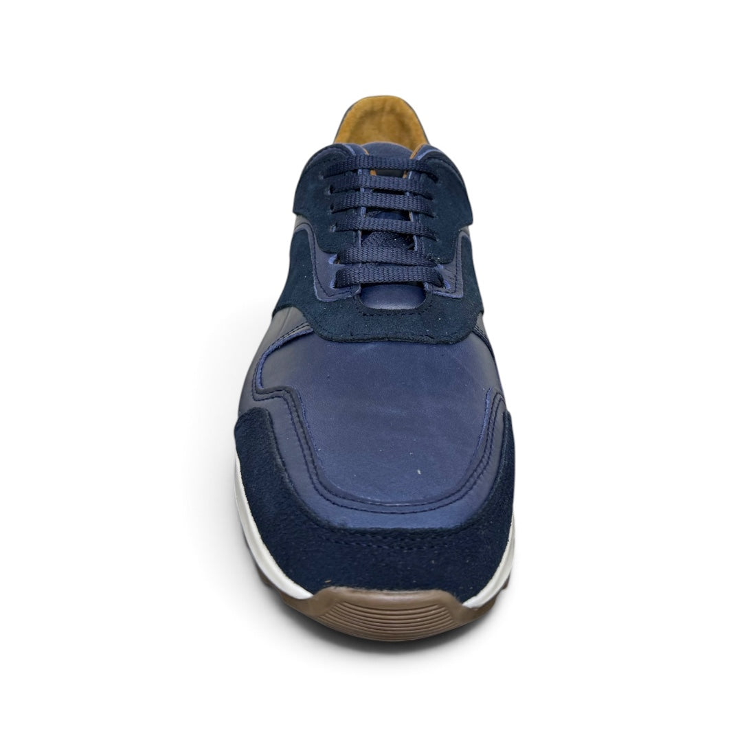 Tenís de piel 6030 - pull up blue gamuz
