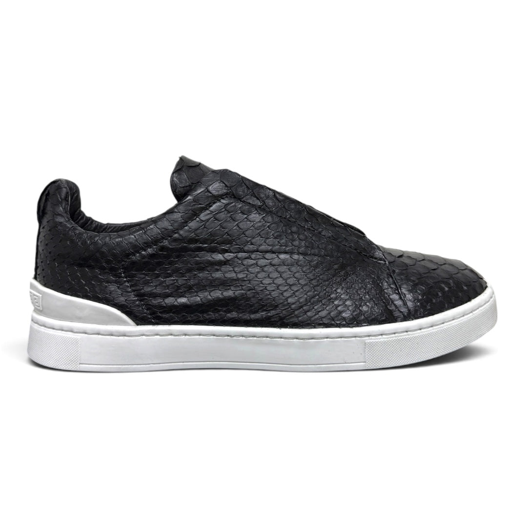 MACRINO- piel pyton Exotic full black