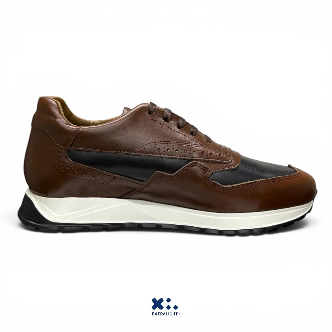 sneaker bostoni - whiskey / black extralight