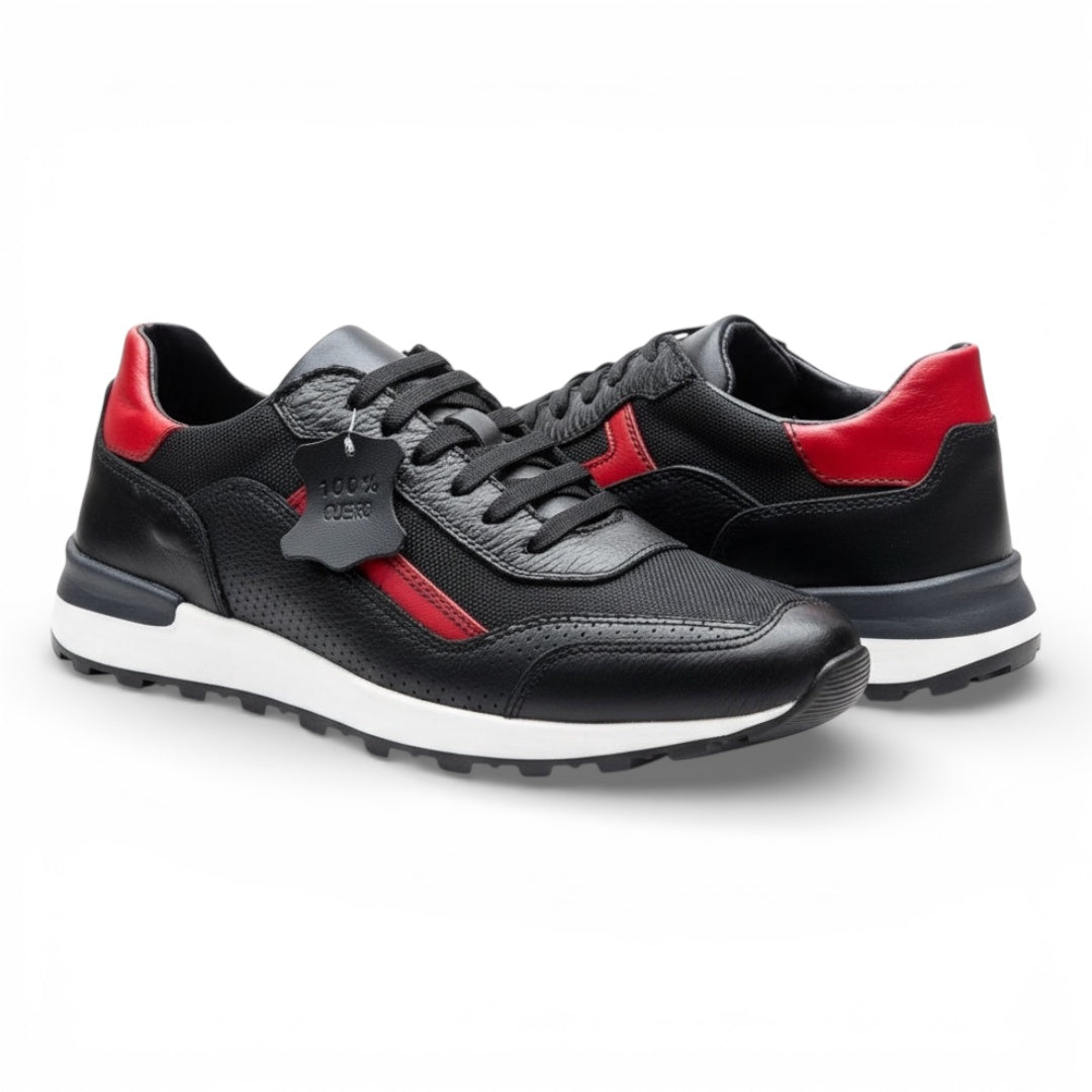 Tenís de piel 6005 - black ferrari