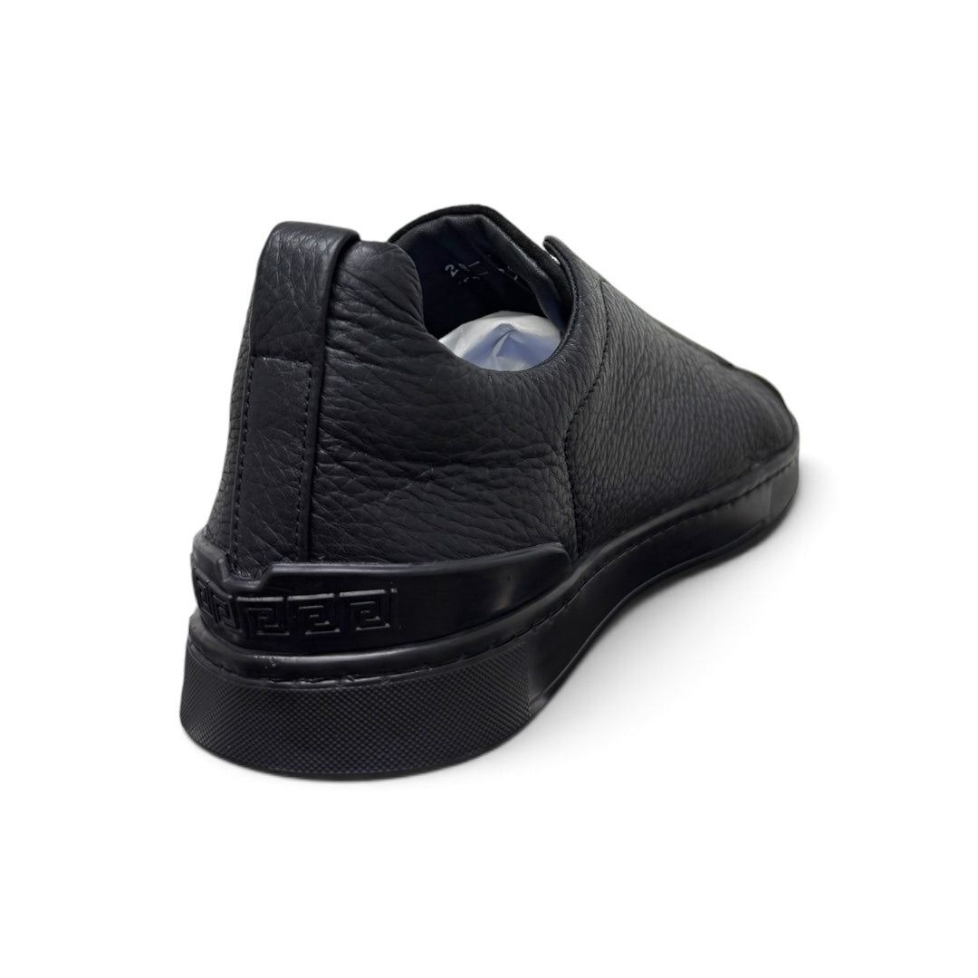 MACRINO- piel venado / gamuz total black