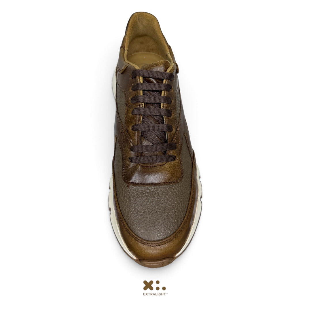 sneaker blade - piel tabaco vacuno /venado Extralight®