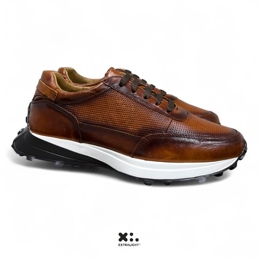 sneaker de piel pull up flan sweet 20k extralight